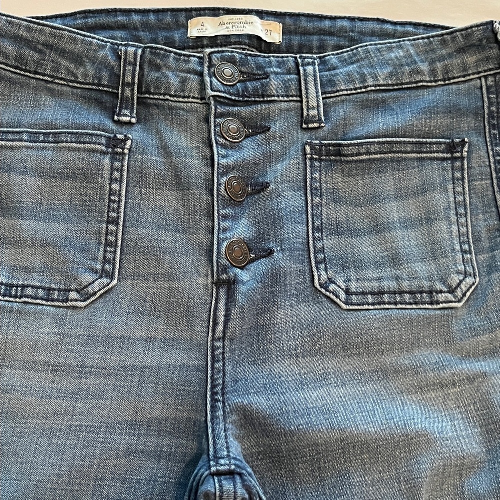 Abercrombie & Fitch Flare Leg High Rise Size 27 - Picture 15 of 16